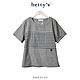 betty’s專櫃款　百變日系格紋拼接短袖上衣(共二色) product thumbnail 6