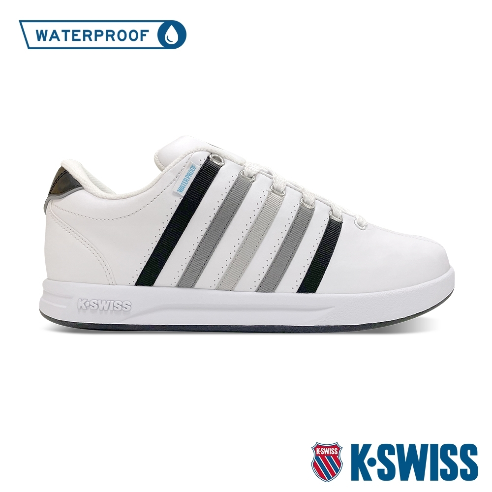 K-SWISS Court Pro S WP 防水運動鞋-男-白/灰/黑