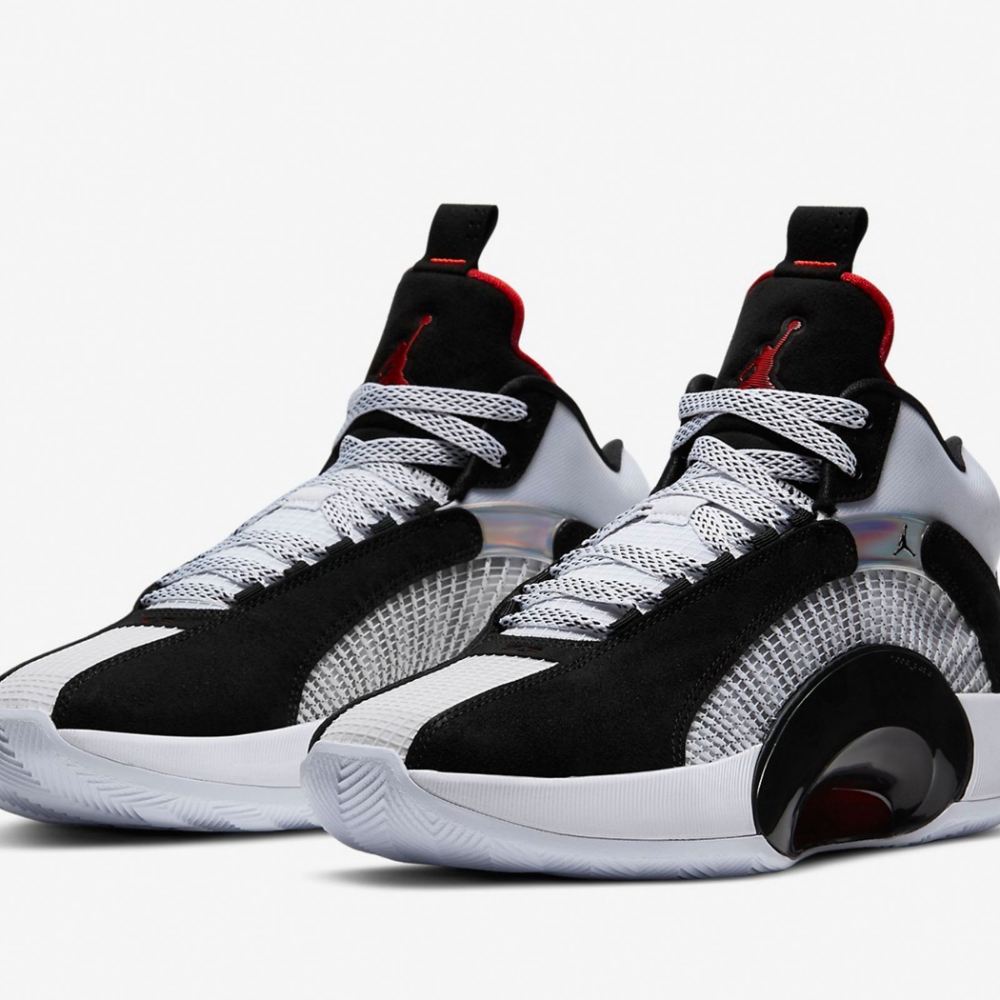 Nike 籃球鞋Air Jordan XXXV PF 男鞋DNA 喬丹AJ35 避震黑白