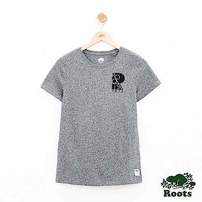 女裝-Roots大R短袖T恤-灰