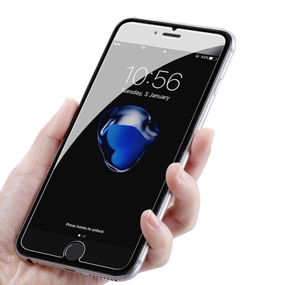 iPhone 7 8 Plus 透明非滿版半屏鋼化膜手機9H保護貼 7Plus保護貼 8Plus保護貼