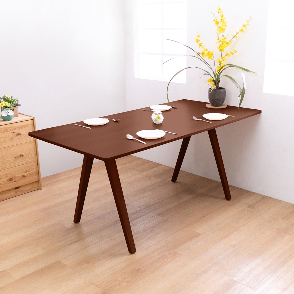 AS雅司-雅恩4.6尺餐桌+芙蓉扶手布面餐椅(1桌4椅)(兩色可選)