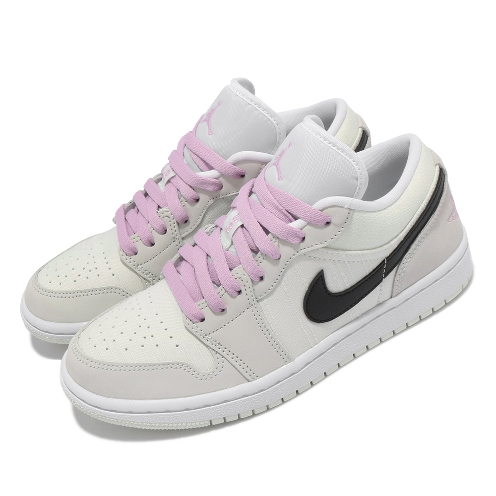 Nike 休閒鞋 Air Jordan 1 Low 女鞋 喬丹 經典款 皮革 質感 穿搭 綠 粉 CZ0776300