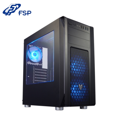 FSP 全漢 CMT230 炫戰士 ATX 壓克力透側 藍光 電腦機殼