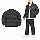 Nike 外套 NSW Club Puffer 男款 黑 白 保暖 防潑水 寬鬆 拉鍊口袋 風衣 夾克 FB7369-010 product thumbnail 1