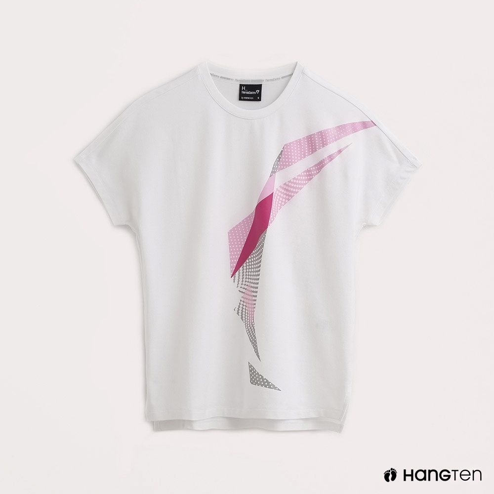 Hang Ten-ThermoContro-女裝幾何機能T恤-蕭青陽設計款-白