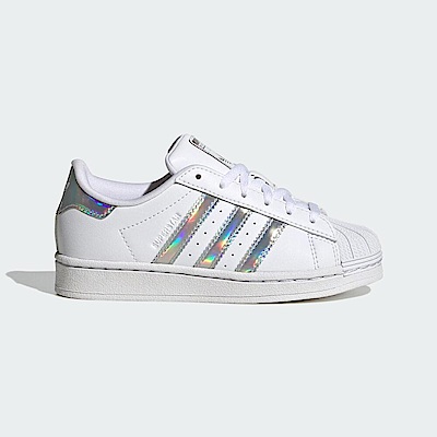 Adidas Superstar C [IG0239] 中童 休閒鞋 經典 Originals 炫彩 皮革 穿搭 白銀