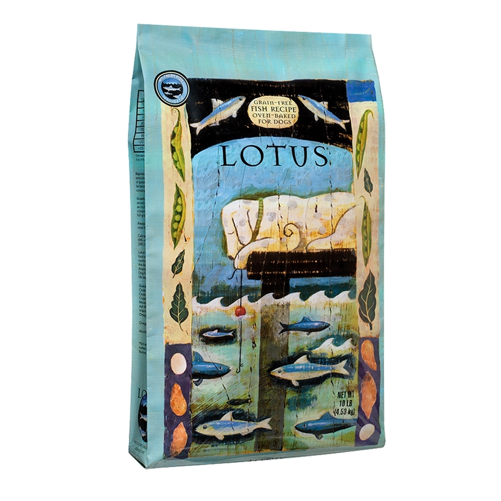 LOTUS 樂特斯 無穀海洋雙魚佐田野時蔬 全犬-中顆粒 10磅