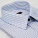 金安德森 藍色白條紋黑扣吸排窄版長袖襯衫 product thumbnail 1