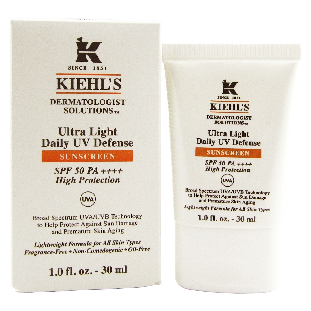 (即期品)KIEHLS契爾氏 集高效清爽UV防護乳(SPF50/PA++++)30ml(效期至2023年04月)