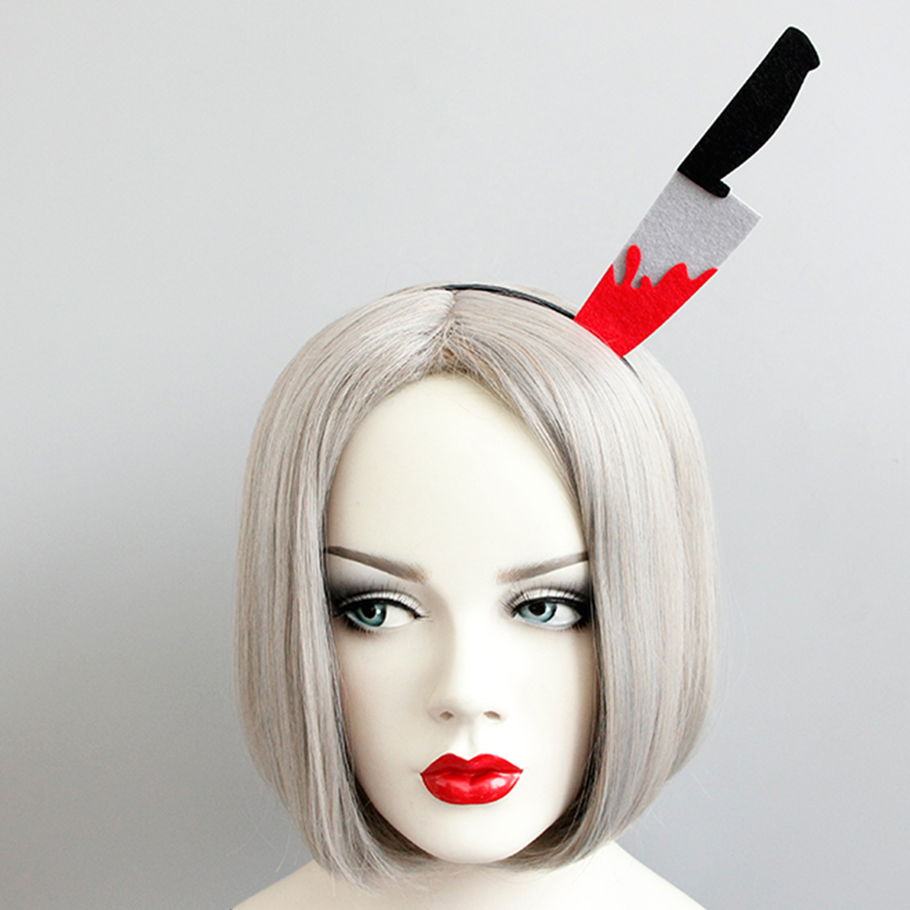 摩達客 萬聖派對頭飾-惡搞怪頭上一把刀創意造型髮箍