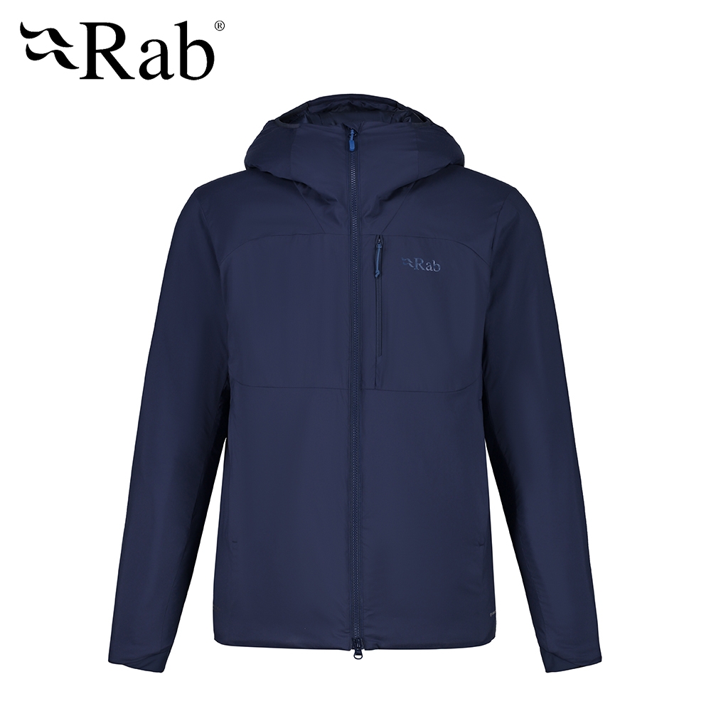 【英國 RAB】Xenair Alpine Jacket 輕量防風透氣化纖連帽外套 男款 深墨藍 #QIO86