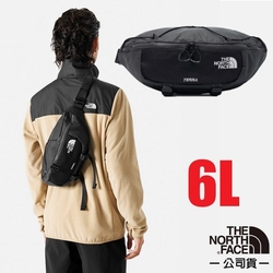 【The North Face】防潑水可調節腰帶休閒腰包6L.斜背包.側背包.隨身包袋.腰臀包_81EN-MN8 黑