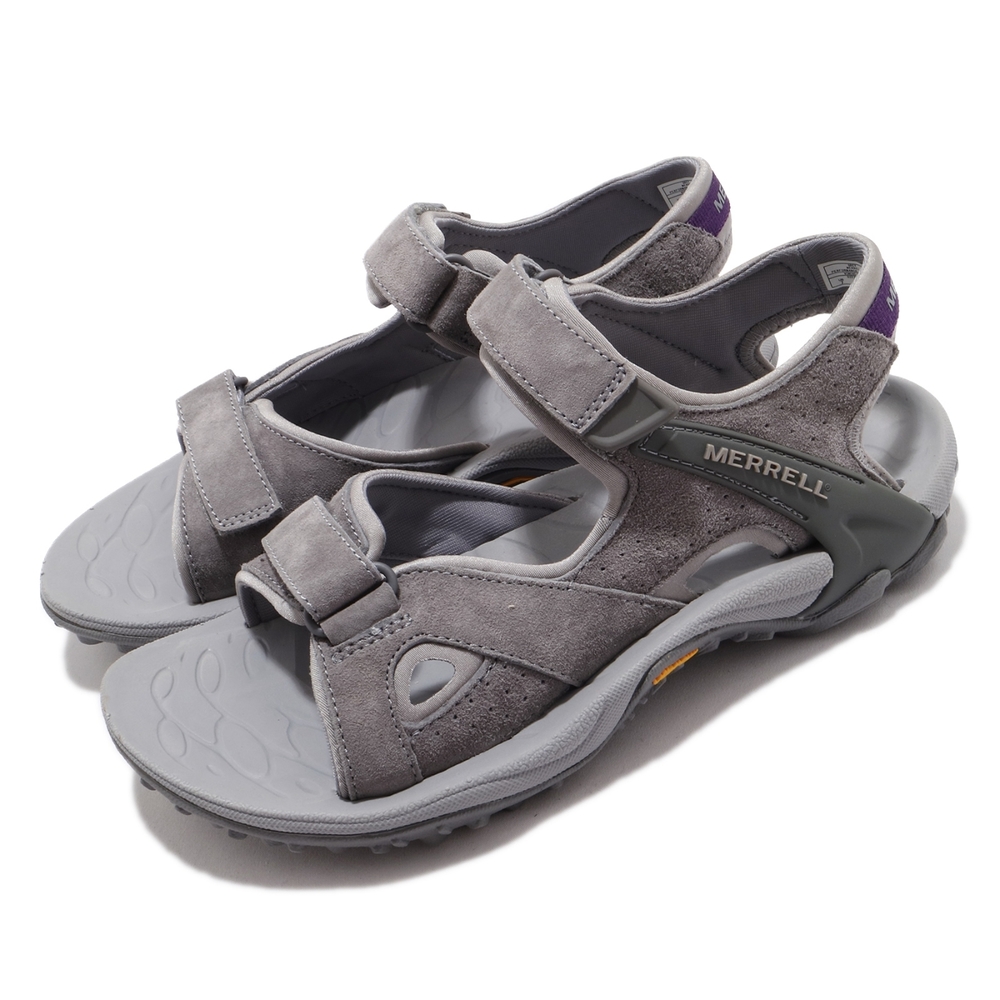 Merrell 涼鞋 Kahuna 4 Strap 灰 紫 黃金大底 女鞋 戶外鞋款 ML033100