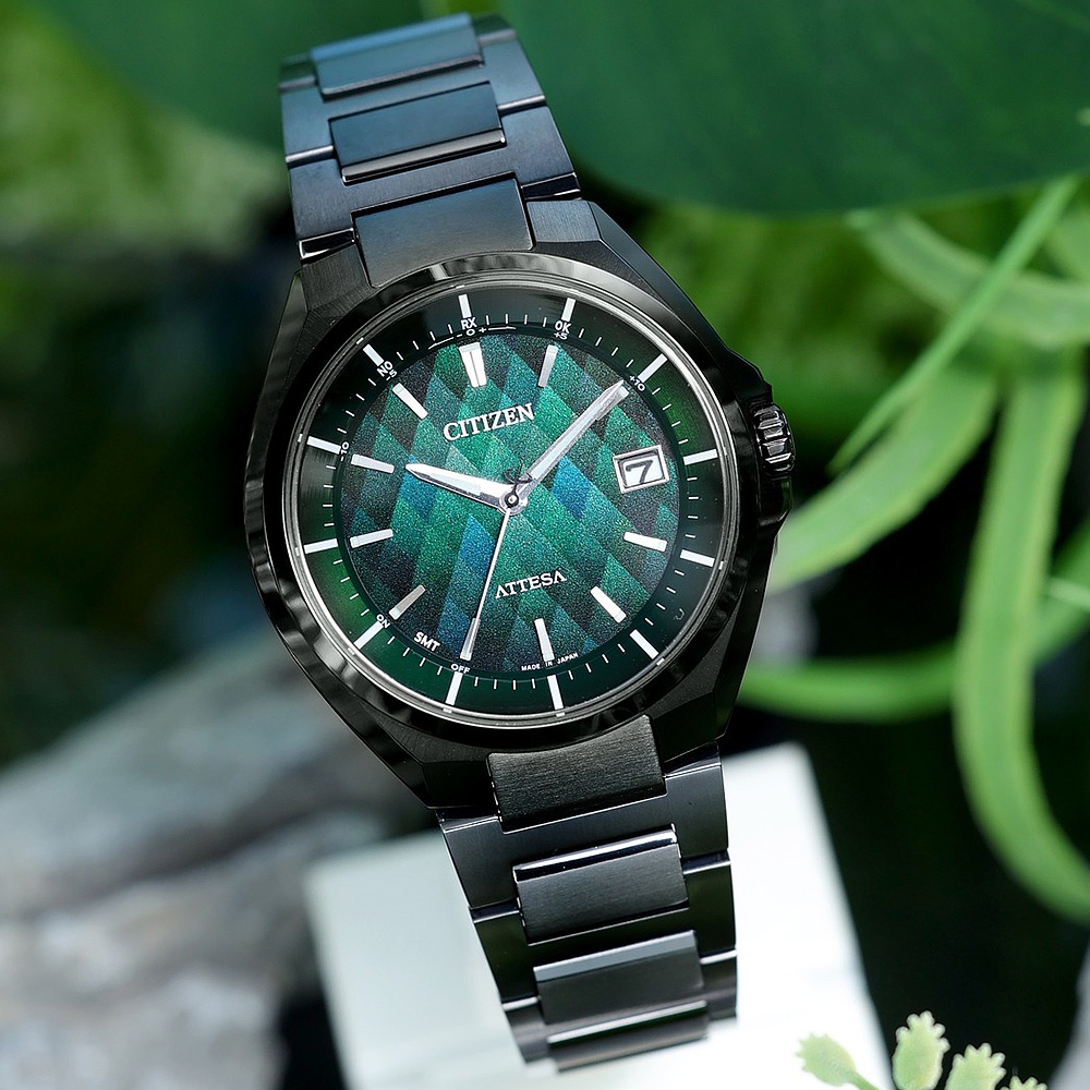 CITIZEN星辰 GENT'S系列 旺福x極光之森 光動能電波腕錶 40mm/CB3015-53W