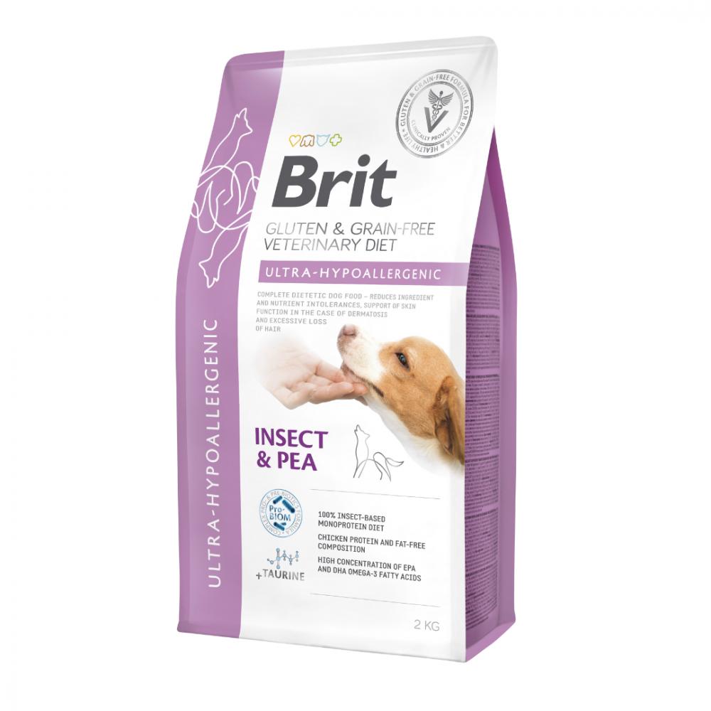 Brit咘莉-犬用處方系列乾糧(無毅無麩質)-超低過敏配方-昆蟲 12kg (172239)(買就送UDOG 狗飼料 2kg隨機x1包)