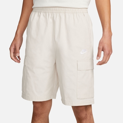 NIKE 短褲 男款 運動褲 AS M NK CLUB CARGO SHORT 白 FB1247-104