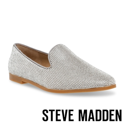 STEVE MADDEN-CORRAL-R 百搭銀鑽平底鞋-銀色