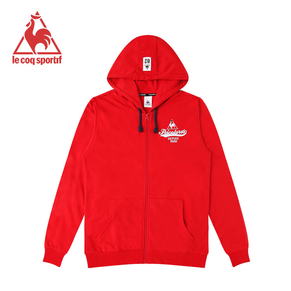 le coq sportif 法國公雞牌連帽外套 男-紅