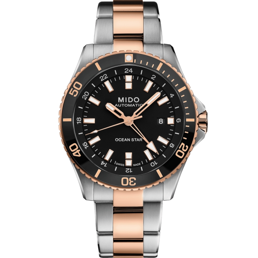 MIDO Ocean Star 海洋之星 GMT 200米潛水機械錶(M0266292205100)