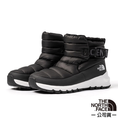 The North Face 女 防潑水中筒保暖靴_黑色