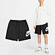 Nike 短褲 Club Shorts 男款 黑 白 梭織 抽繩 棉褲 FN3304-010 product thumbnail 1