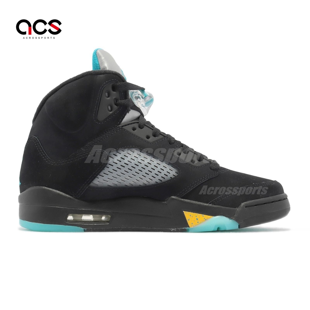 Nike Air Jordan 5 Retro Aqua 黑藍黃喬丹反光CP3 男鞋DD0587-047