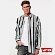 Levis 男款 牛仔工裝襯衫外套 Oversize寬鬆版型 精工藍染條紋 product thumbnail 1