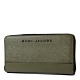 MARC JACOBS 黑色LOGO防刮皮革拉鍊長夾-軍綠 product thumbnail 1