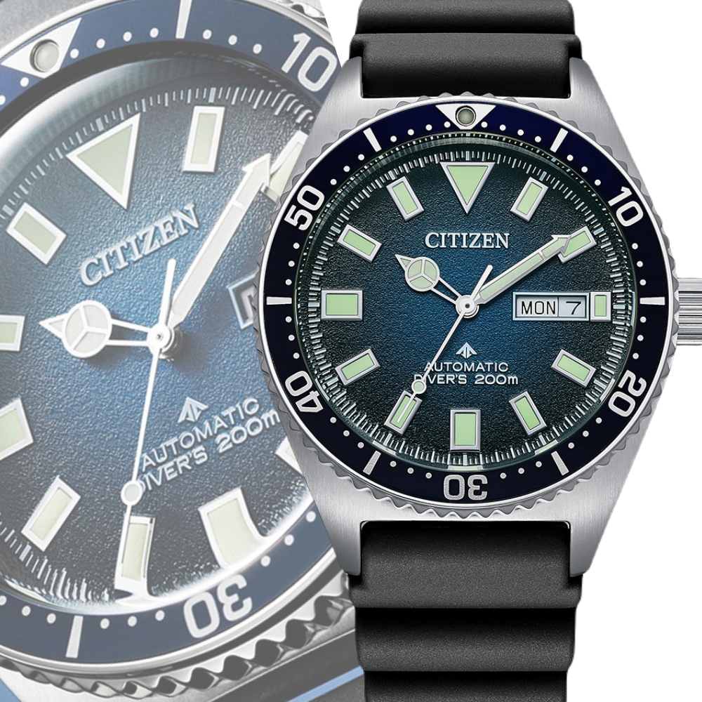 CITIZEN星辰 PROMASTER 200米潛水機械腕錶 NY0120-01Z /41mm