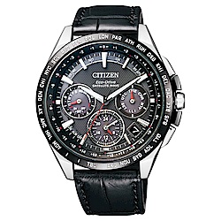 CITIZEN 星辰(CC9015-03E)光動能鈦衛星對時男錶 黑/43.5mm