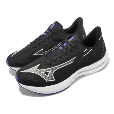 Mizuno 競速跑鞋 Wave Rebellion Sonic 寬楦 黑 白 男鞋 緩震 訓練 美津濃 J1GC2327-52