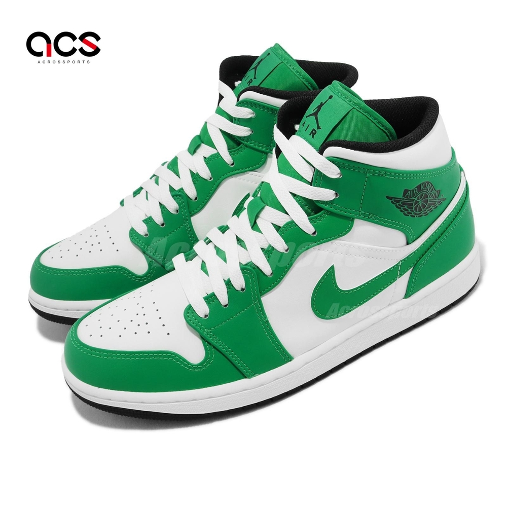 Nike Air Jordan 1 Mid Lucky Green 綠白男鞋AJ1 休閒鞋喬丹一代DQ8426