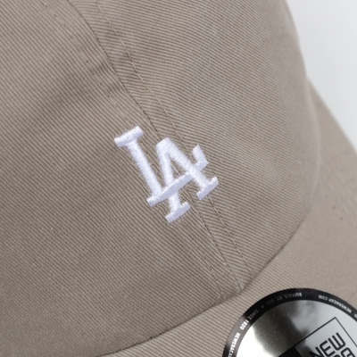 New Era 棒球帽Casual Classic MLB 棕白可調式帽圍洛杉磯道奇LAD 老帽 