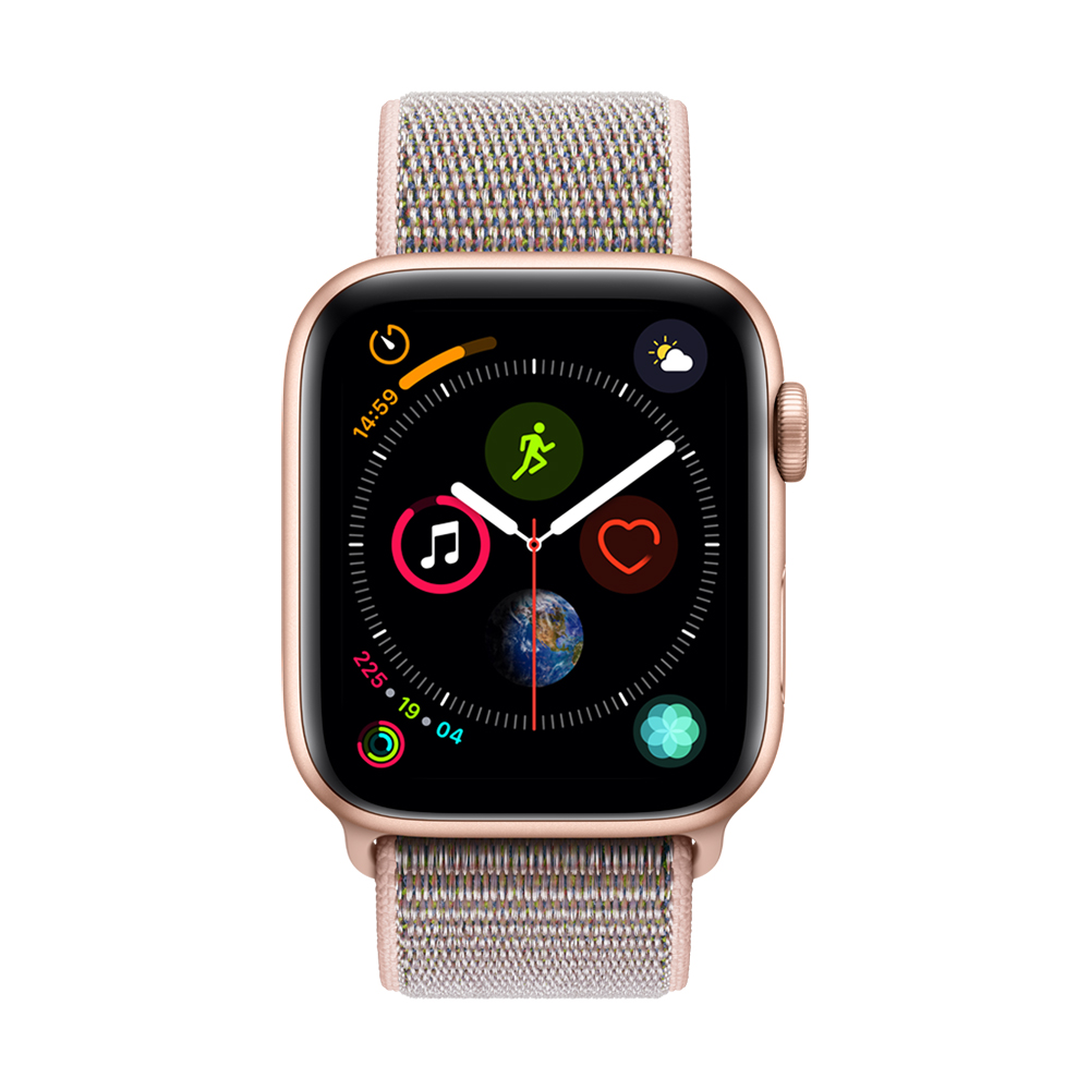 Apple Watch Series 4(GPS) 44mm金色鋁金屬錶殼+粉沙色錶環| 其他系列