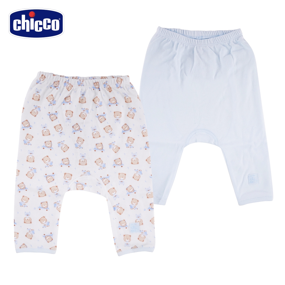 chicco-SP 印花初生褲二入-藍