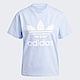 Adidas Trefoil Tee [IB7419] 女 短袖上衣 T恤 運動 休閒 棉質 舒適 穿搭 亞洲版 水藍 product thumbnail 1