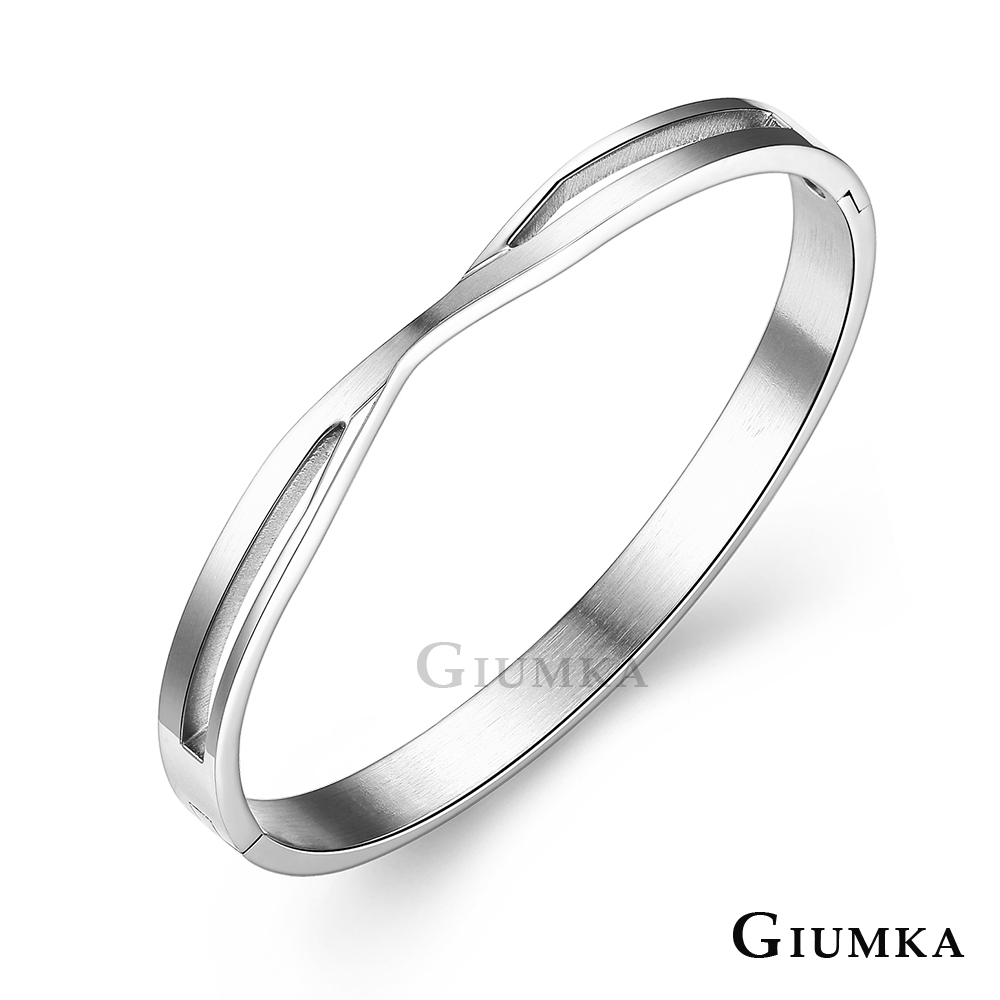 GIUMKA白鋼手環女款 交織情侶款 銀色細版 單個價格