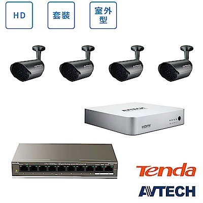 AVTECH HD 全室外監控套裝方案(二)