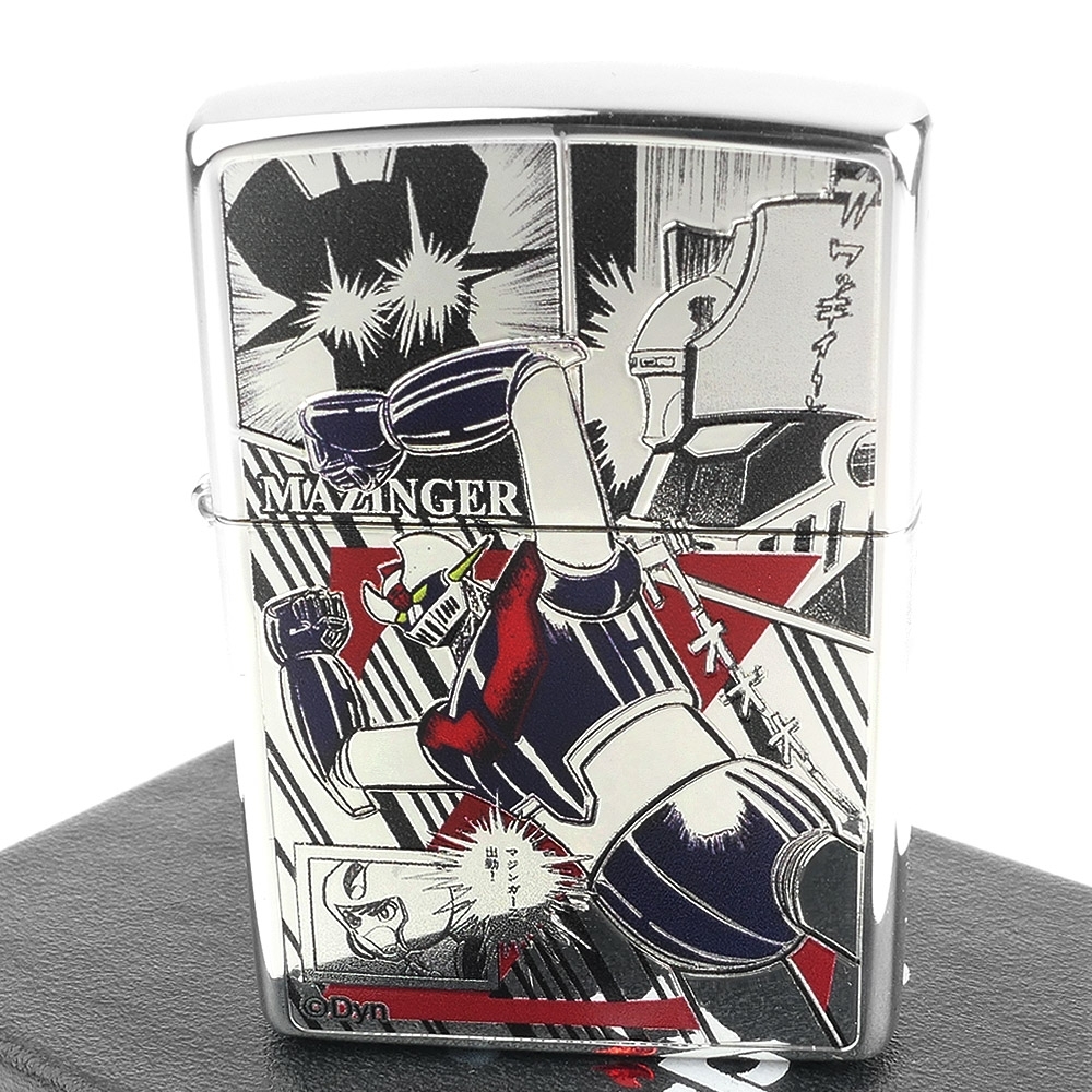 ZIPPO 日系~Mazinger Z無敵鐵金剛-蝕刻鍍銀彩色加工打火機| 打火機 