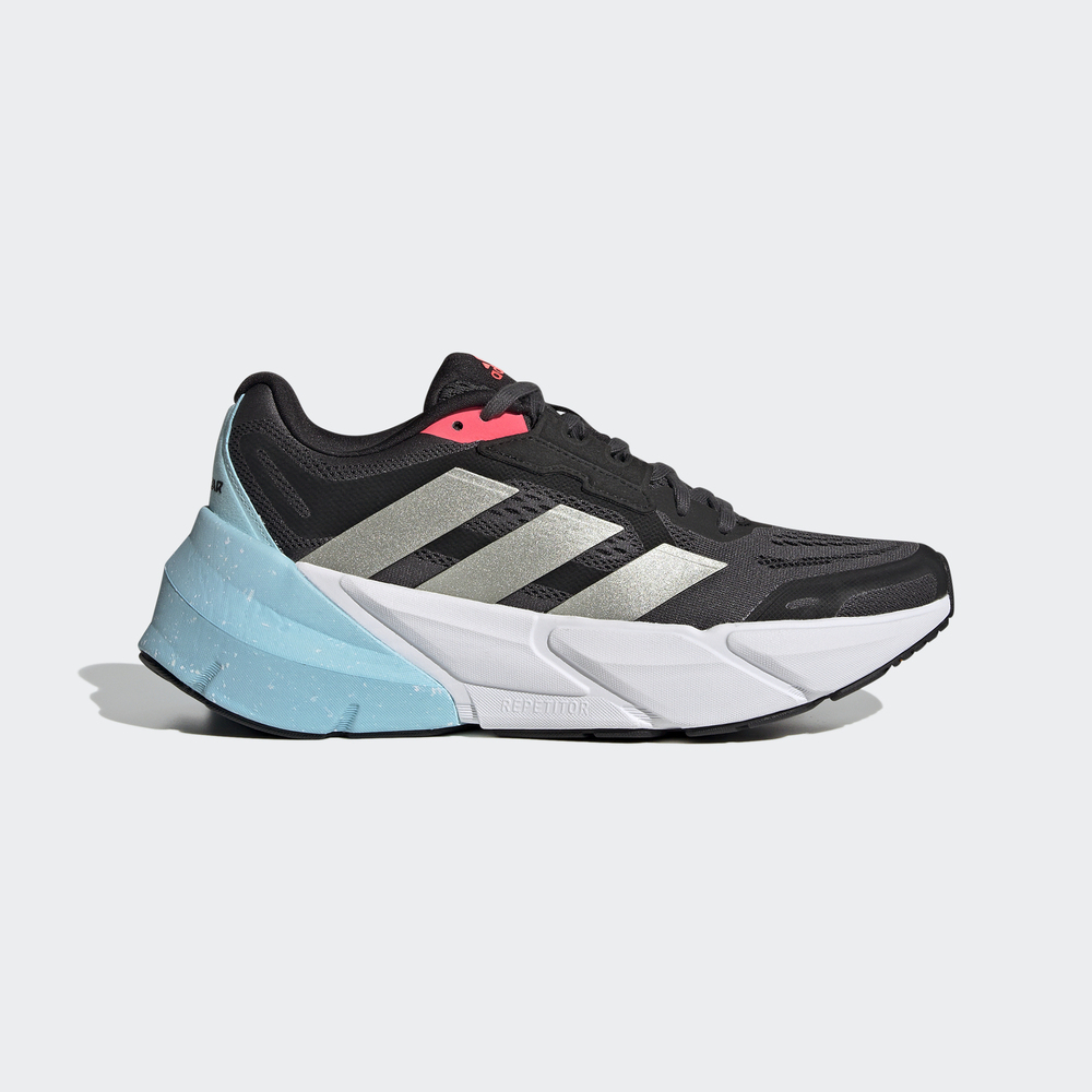 Adidas Adistar 1 W [H01166] 女 慢跑鞋 運動 訓練 路跑 馬拉松 避震 彈力 穩定 深灰