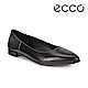 ECCO SHAPE 優雅尖頭撞色後跟淺口平底鞋 女-黑 product thumbnail 2