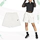 Nike 褲子 NSW Shorts 女款 白 全白 短褲 厚磅 刺繡 小勾 運動短褲 DM6729-133 product thumbnail 1