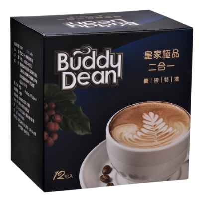 Buddy Dean 巴迪二合一咖啡-重磅特濃(20gx12包入)