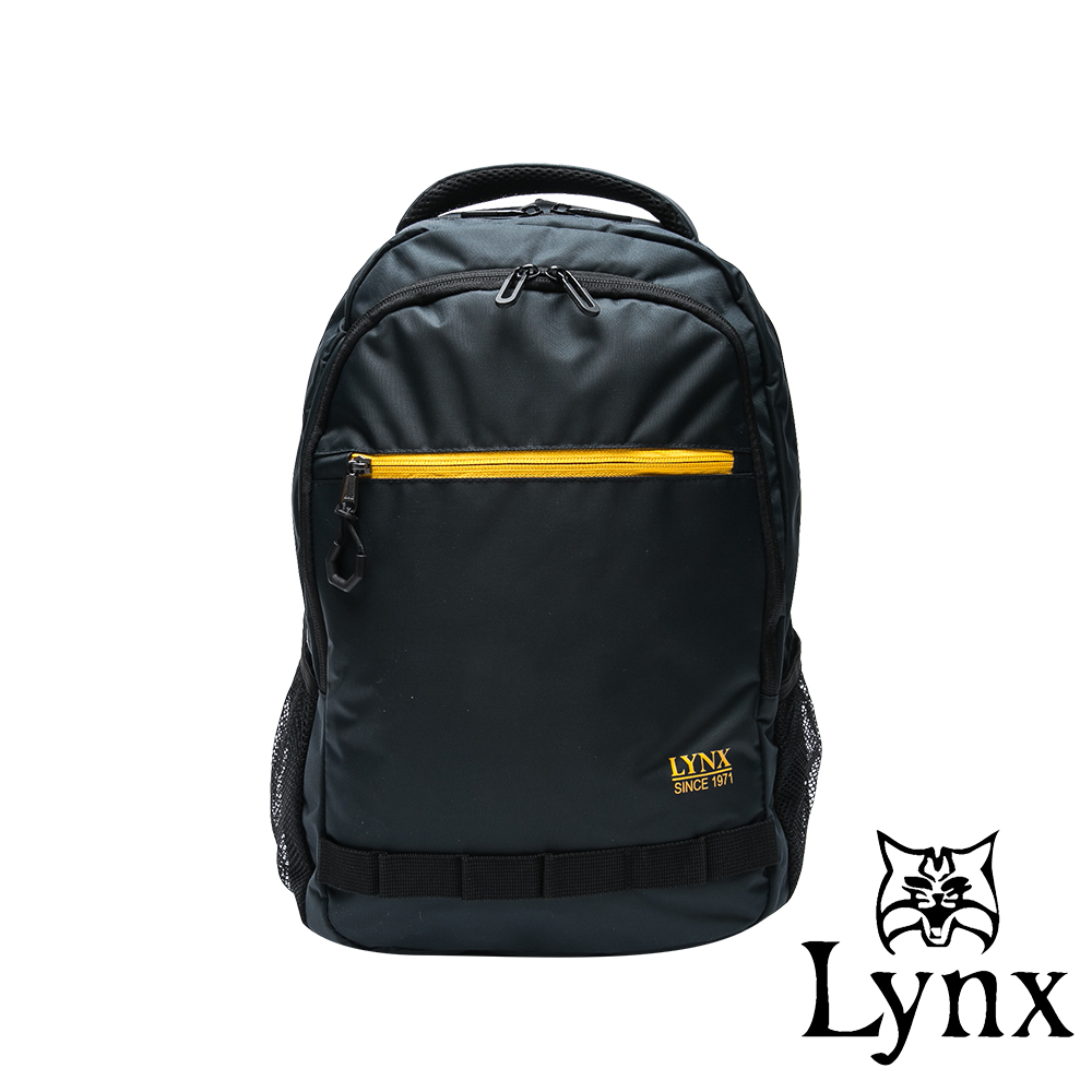 Lynx - 美國山貓商務休閒款防潑水耐磨機能後背包-藍色