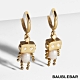 美國 BaubleBar 可愛機器人珍珠鍍金耳環 Roboto Pearl Huggie Earrings product thumbnail 1