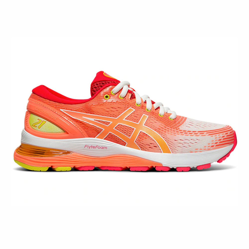 Asics GEL-Nimbus 21 [1012A611-100] 女鞋 運動 慢跑 路跑 吸震 緩衝 亞瑟士 橘