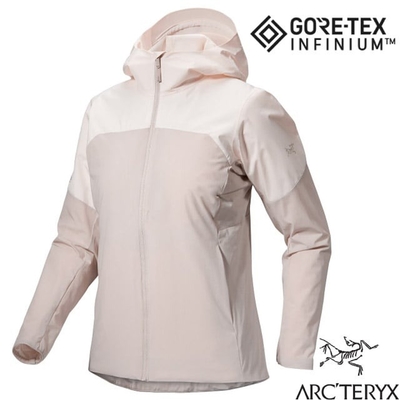 【ARCTERYX 始祖鳥】女 PROTON HYBRID HOODY 超輕保暖透氣抗水耐磨連帽外套_X000005460 白迷彩