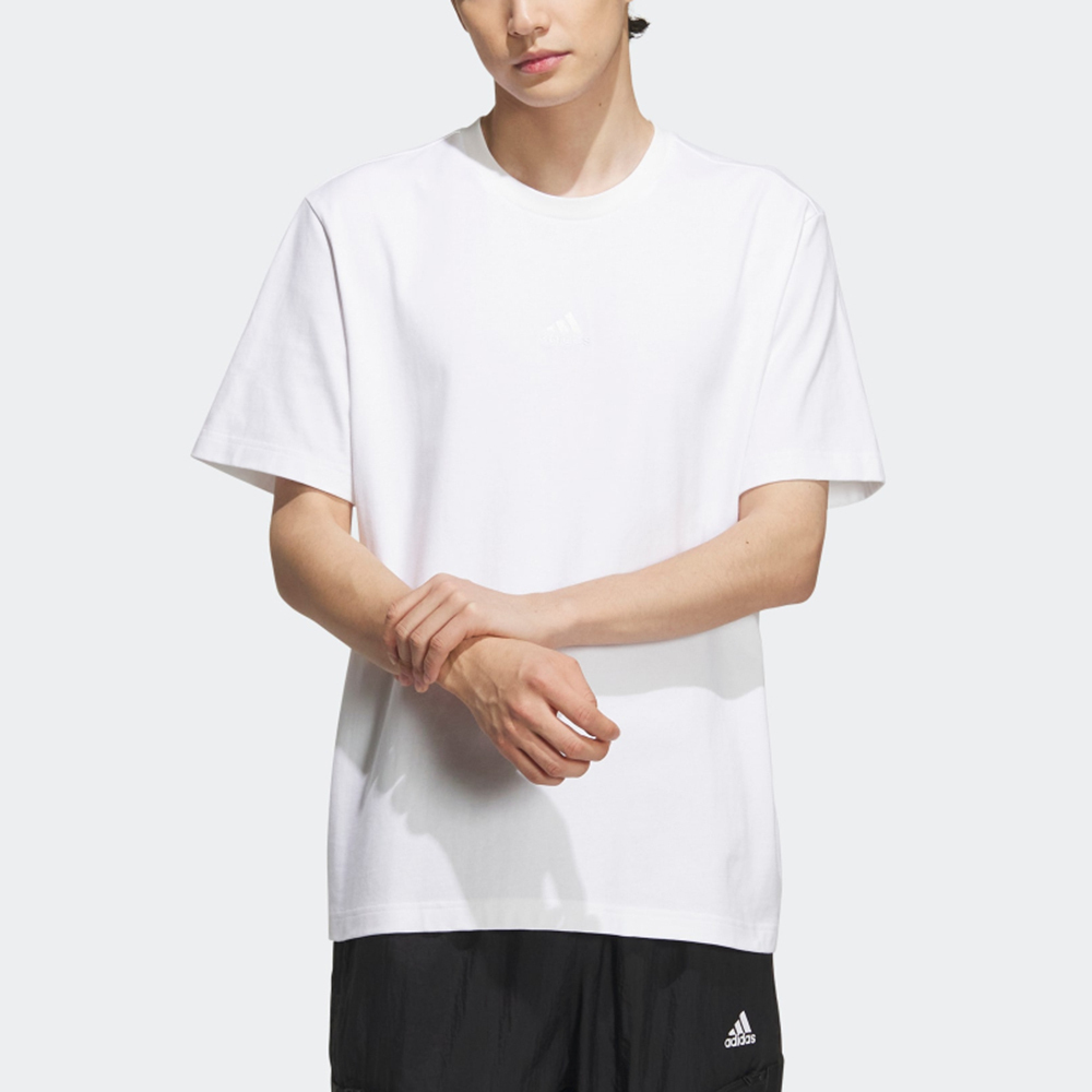 Adidas ST GF GFX TEE [IA8130] 男 短袖 上衣 T恤 運動 休閒 舒適 圓領 素面 穿搭 白