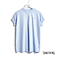 SOMETHING 小立領短袖T恤-女-淡藍色 product thumbnail 1